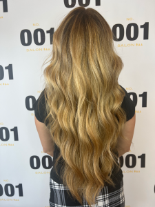 Colored hair at 001 salon boca raton florida